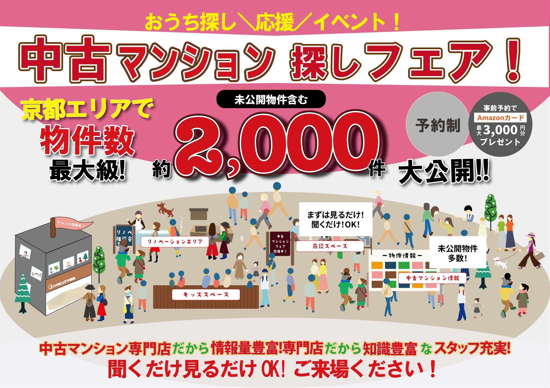 【６月】【自社開催】ご来店で最大3,000円Amazonカードプレゼント